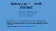 Business Law in North Vancouver PowerPoint PPT Presentation