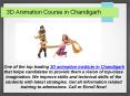 3D Animation Course in Chandigarh (1) PowerPoint PPT Presentation
