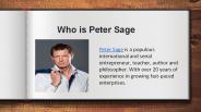 Who is Peter Sage