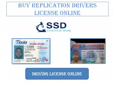 Buy Replication driver license