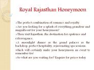 Royal Rajasthan Honeymoon Package