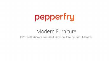 PVC Wall Stickers Beautiful Birds on Tree by Print Mantras