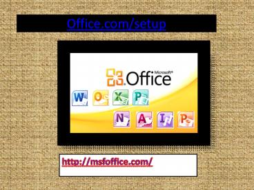 www.Office.com/Setup - Enter Key setup office