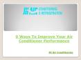 9 Ways To Improve Your Air Conditioner Performance PowerPoint PPT Presentation
