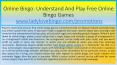 Online Bingo: Understand And Play Free Online Bingo Games PowerPoint PPT Presentation