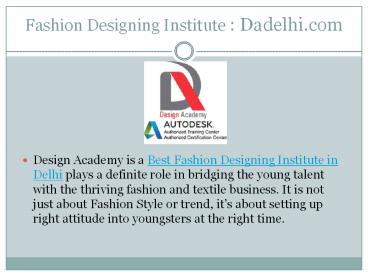 Best Fashion Designing Institute in Delhi (1)