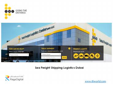 Sea Freight Shipping Logistics Dubai