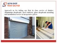 Glass Shop Fronts in London