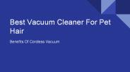 Best Vacuum Cleaner For Pets