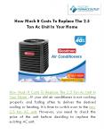 How Much It Costs To Replace The 2.5 Ton Ac Unit In Your Home? PowerPoint PPT Presentation