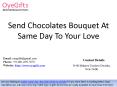 Send Chocolates Bouquet At Same Day To Your Love PowerPoint PPT Presentation