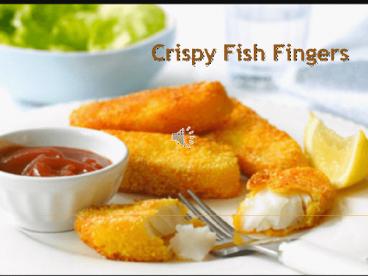 Healthy Fish Finger Recipe