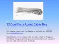 12 Cool Facts About Cable Ties PowerPoint PPT Presentation