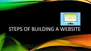 Steps of building a website.
