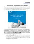 Read These Tips For Buying Mattress For Back Pain