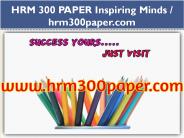 HRM 300 PAPER Inspiring Minds / hrm300paper.com