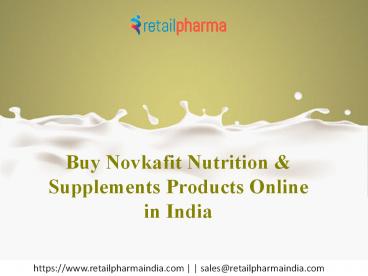 Buy Novkafit Nutrition & Supplements Online at Best Prices on Retail Pharma India