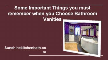 Choose the beautiful vanities in Pompano Beach