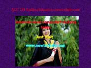 ACC 291 Endless Education /newtonhelp.com