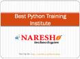 Best Python Training Institute In Hyderabad Naresh  IT PowerPoint PPT Presentation