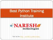 Best Python Training Institute In Hyderabad Naresh  IT