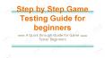 Step by step Game Testing Process for Beginners | iXie Gaming PowerPoint PPT Presentation