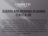 Best Wedding Events Italy - Amoretti Weddings