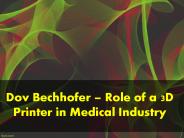 Dov Bechhofer – Use of Virtual Reality in Medical Industry