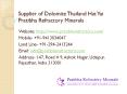 Supplier of Dolomite Thailand Hat Yai Pratibha Refractory Minerals PowerPoint PPT Presentation
