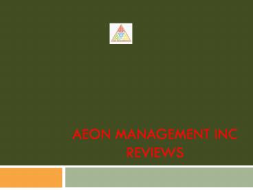 Aeon Management Inc Velachery Chennai ( Reviews))))