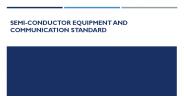 Semi-Conductor Equipment and Communication Standard (1)