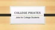 Jobs for College Students