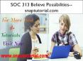 SOC 313 Believe Possibilities--snaptutorial.com PowerPoint PPT Presentation