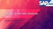 A Beginners’ guide to SAP MM training course