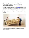 Furniture Removal in London is Easy As Punching A Number PowerPoint PPT Presentation