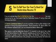 5 Tips To Sell Your Car Fast To Used Car Dealerships Houston TX PowerPoint PPT Presentation
