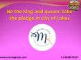 Be the king and queen: take the pledge in city of Lakes PowerPoint PPT Presentation