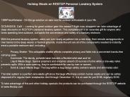 Holiday Steals on RESTOP Personal Lavatory System