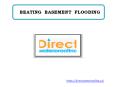 BEATING BASEMENT FLOODING PowerPoint PPT Presentation