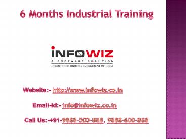 6 Months Industrial Training in Chandigarh
