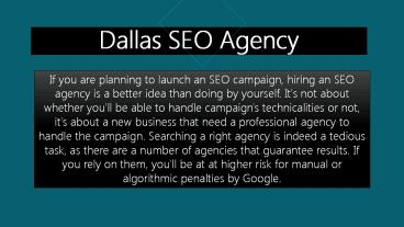 Dallas SEO Agency