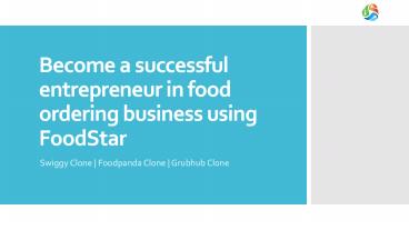 Become a successful entrepreneur in Food Ordering Business