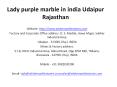 Lady purple marble in india Udaipur Rajasthan PowerPoint PPT Presentation