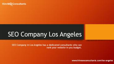 SEO Company Los Angeles | Best SEO Services