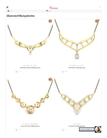 Diamond mangalsutra designs