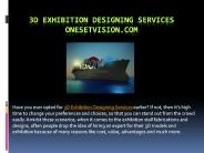 3D exhibition Designing Services
