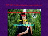 PSY 103  Endless Education /newtonhelp.com