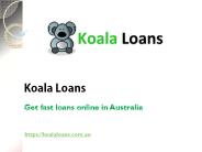 Get fast loans online in Australia