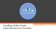 AIRPORT TAXI TORONTO | BEST LIMO SERVICE IN TORONTO