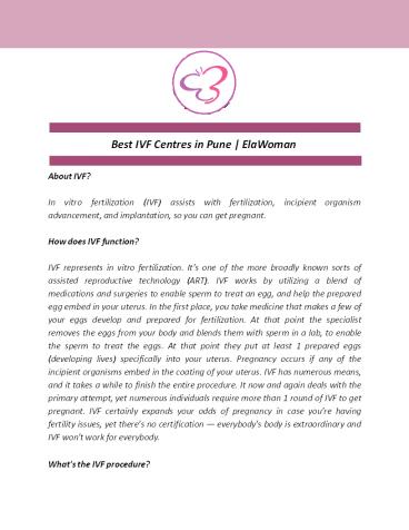 Best IVF Centres in Pune | ElaWoman (1)